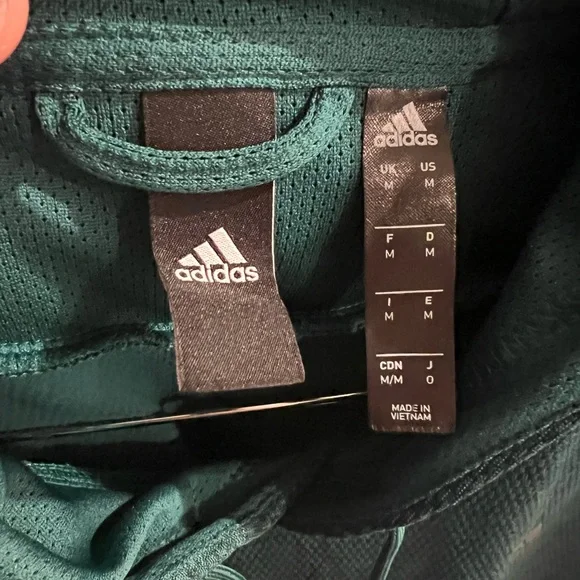 adidas Dark Teal Hoodie for Men size M - Picture 6 of 7